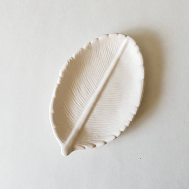Round Leaf Tray - Blanco